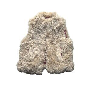 Mini Boden Faux Fur Vest Size 3-4y